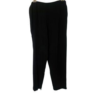 Eileen Fisher black silk pants‎ XL